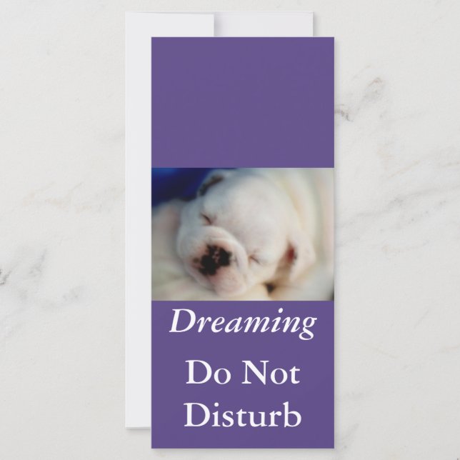 Dreaming Bulldog stör inte (Framsida)