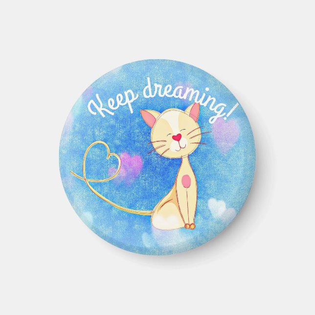 Dreaming Cat Magnet (Framsidan)