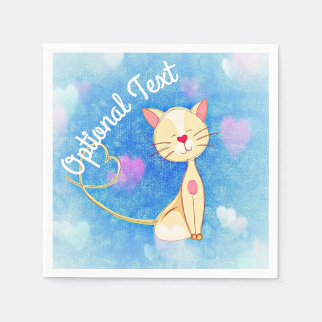 Dreaming Cat Pappersservett (Framsidan)