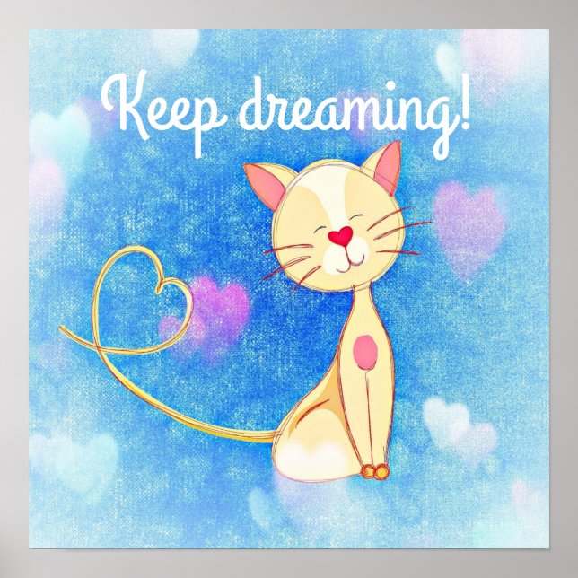 Dreaming Cat Poster (Framsidan)