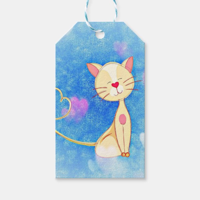 Dreaming Cat Presentetikett (Framsidan)
