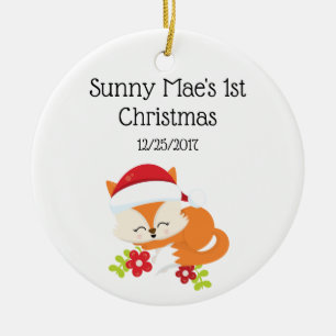 Dreaming Helgdag Fox Ornament