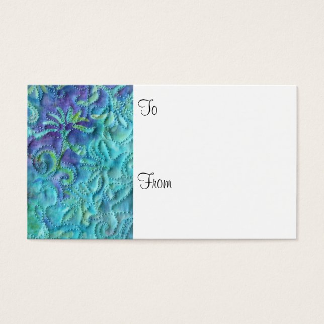 "Dreaming in Blue" Florist Gift-kort Visitkort (Framsidan)