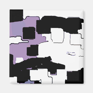 "Dreaming in Lila" Geometric Art Magnet