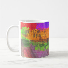 "Dreaming in the Millions" abstract art coffee mug Kaffemugg