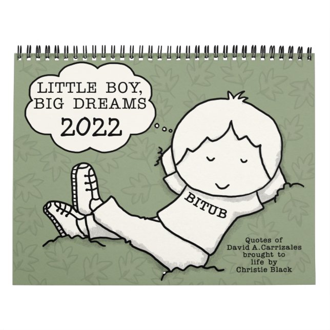 Dreaming Little Boy, Big Dreams 2022 Med Calendar Kalender (Omslag)