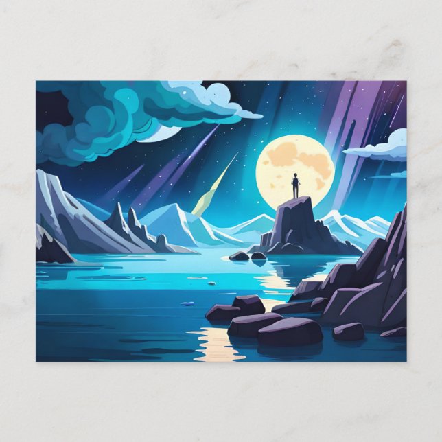 Dreaming - Man vid havet Vykort (Framsida)