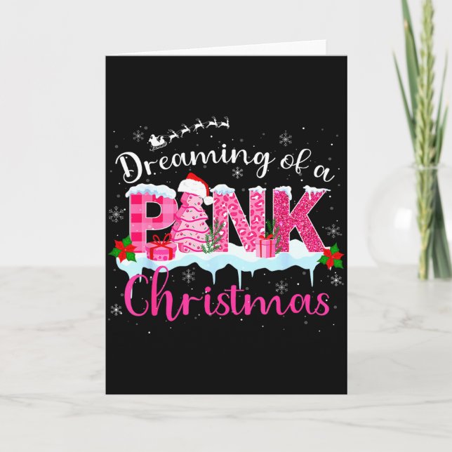 Dreaming Of A Nk Christmas Tree Cakes Santa Hat Xm Kort (Framsida)