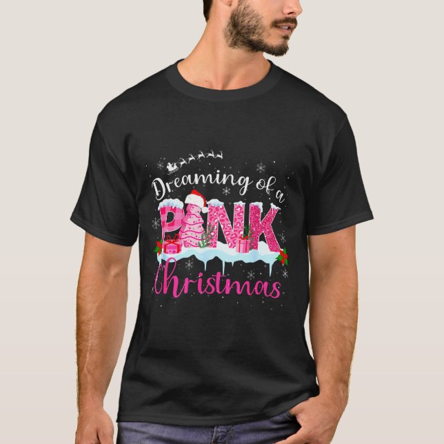 Dreaming Of A Nk Christmas Tree Cakes Santa Hat Xm T Shirt (Framsida)