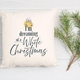 Dreaming Of A White Wine Christmas Decor Kudde