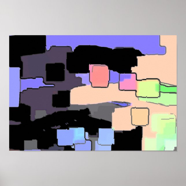 "Dreaming of Himlar" Geometric Art Poster (Framsidan)