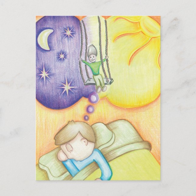 Dreaming på en sväng vykort (Framsida)