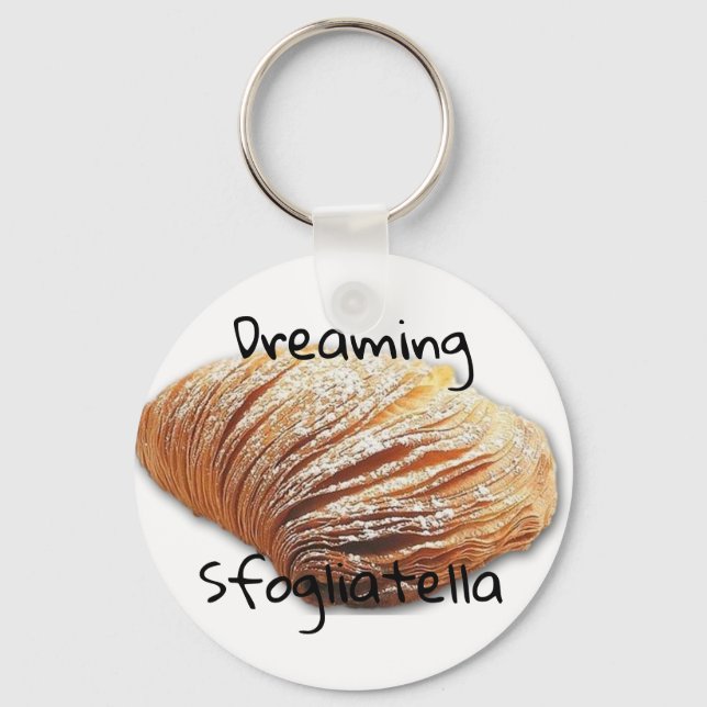 Dreaming sfogliatella - rund Nyckelring (Framsida)
