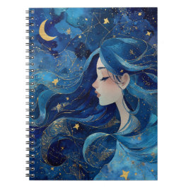Dreaming Under Stars - Goddess Journal Anteckningsbok