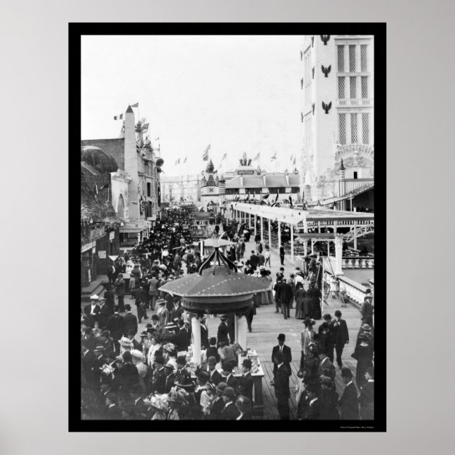 Dreamland, Coney Island, New York City 1912 Poster (Framsidan)