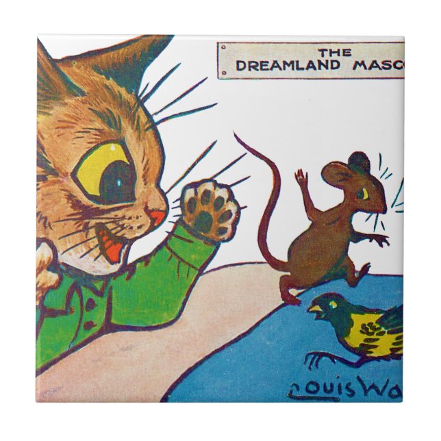 Dreamland Mascot, Louis Wain Kakelplatta (Framsidan)