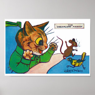 Dreamland Mascot, Louis Wain Poster