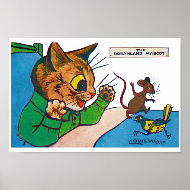 Dreamland Mascot, Louis Wain Poster (Framsidan)