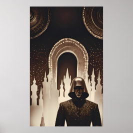 Dreamlands kurir - Ken Gage Surreal Art Poster