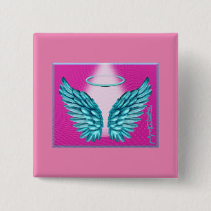 "Dreamlike Angelic Vingar och Halo" Knapp