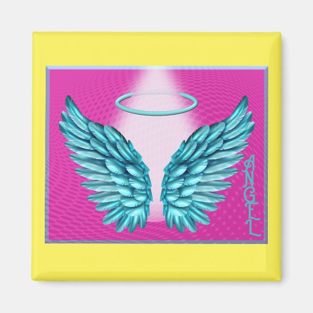 "Dreamlike Angelic Vingar och Halo" Magnet (Framsidan)