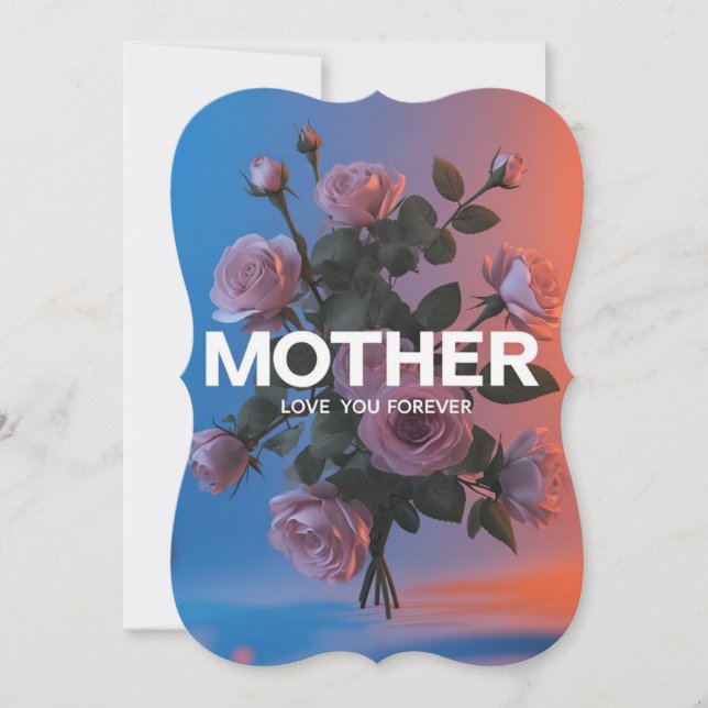 Dreamlike Blommigt Mors dag Card (Framsida)