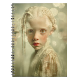 Dreamlike Children Portrait Whispered Light Child Anteckningsbok