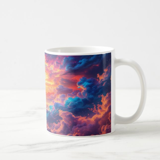 Dreamlike Clouds och sol Kaffemugg (Höger)