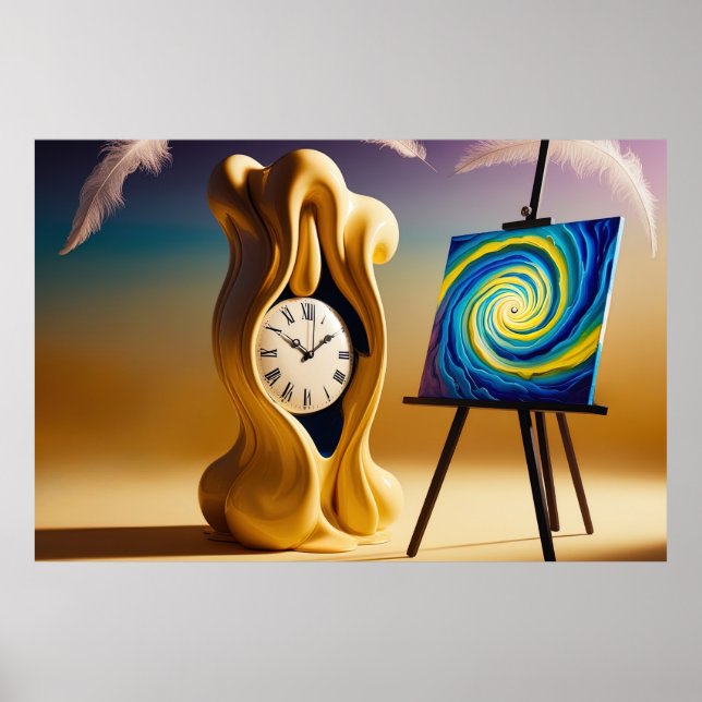 Dreamlike Golden Time Fantasy Ligcape Art Poster (Framsidan)