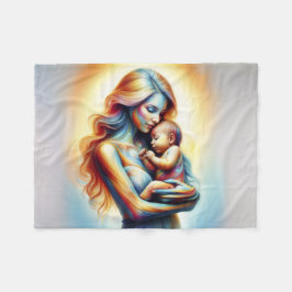 Dreamlike maternal-obligationsfantasi mor baby fleecefilt