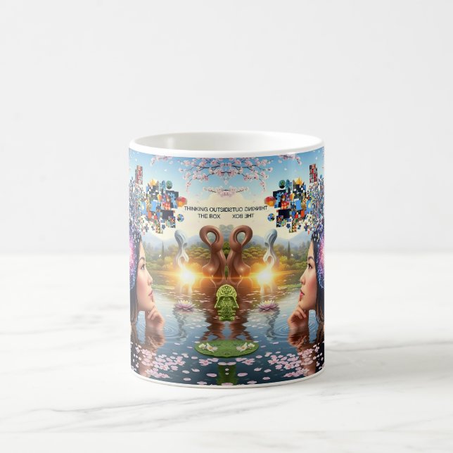 "Dreams algoritm" - A Digital Porträtt Kaffemugg (Center)