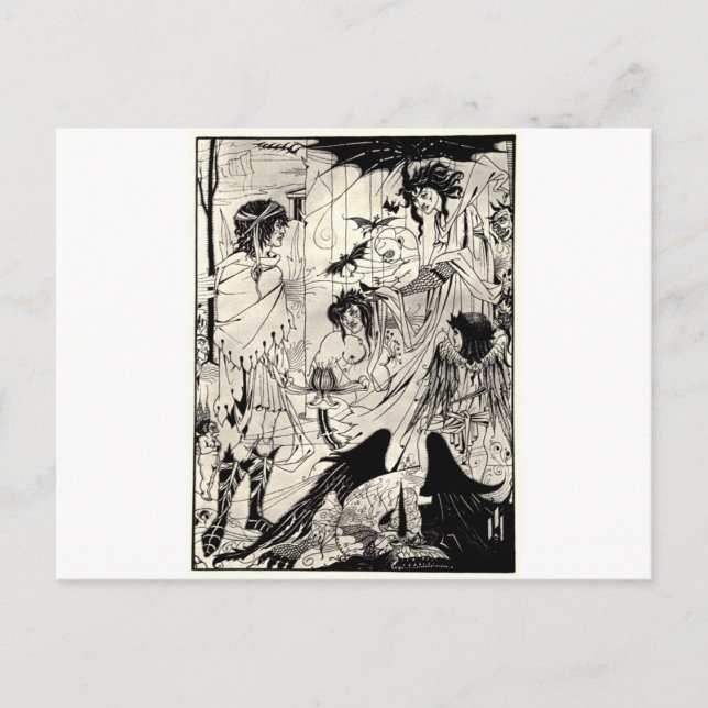 Dreams av Aubrey Beardsley Vykort (Framsida)