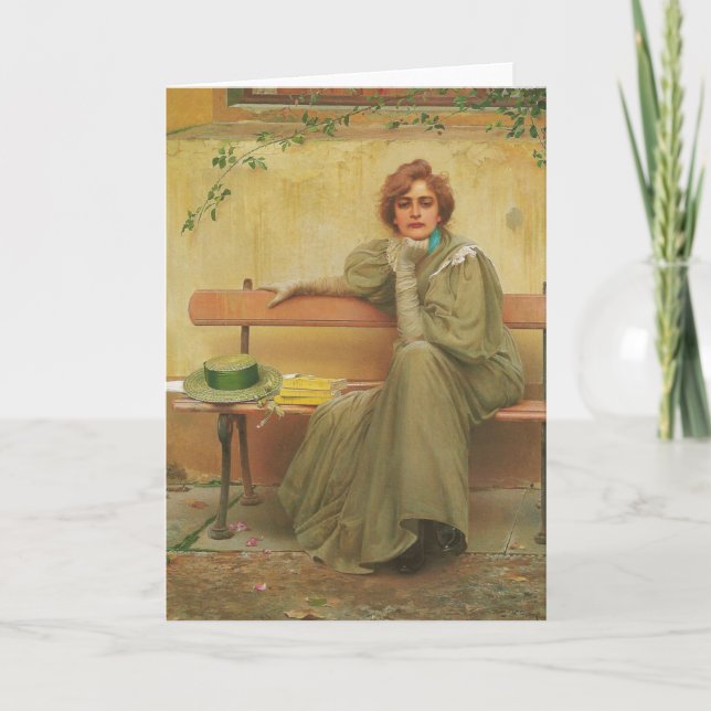 Dreams av Vittorio Matteo Corcos 1896 Kort (Framsida)