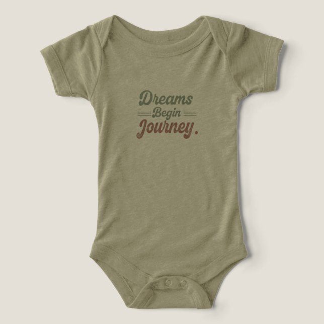 Dreams Begin Journey T-Shirt (Design Framsida)