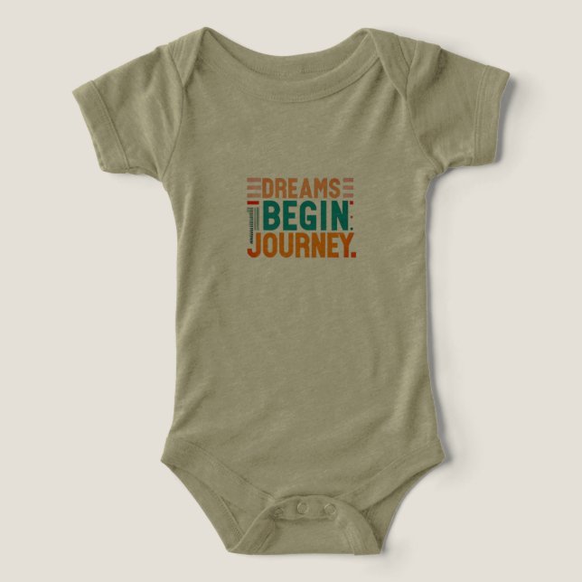 Dreams Begin Journey T-Shirt (Design Framsida)