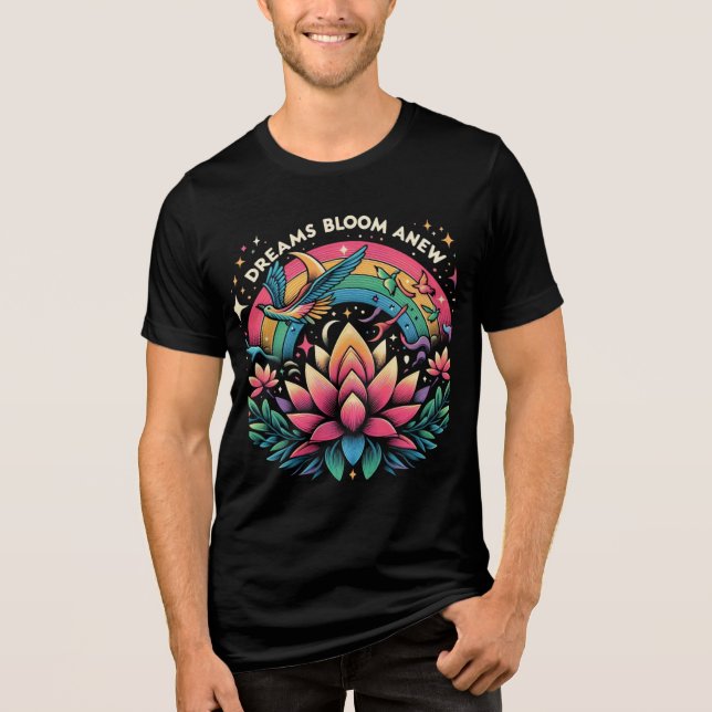 Dreams Bloom Anew T Shirt (Framsida)