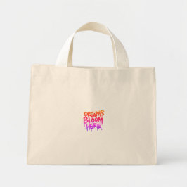 Dreams Bloom here Toit Bag Mini Tygkasse