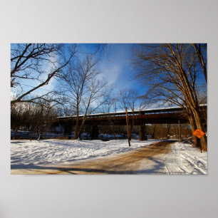 Dreams-bron i Winter, Brinkhaven, Ohio Poster