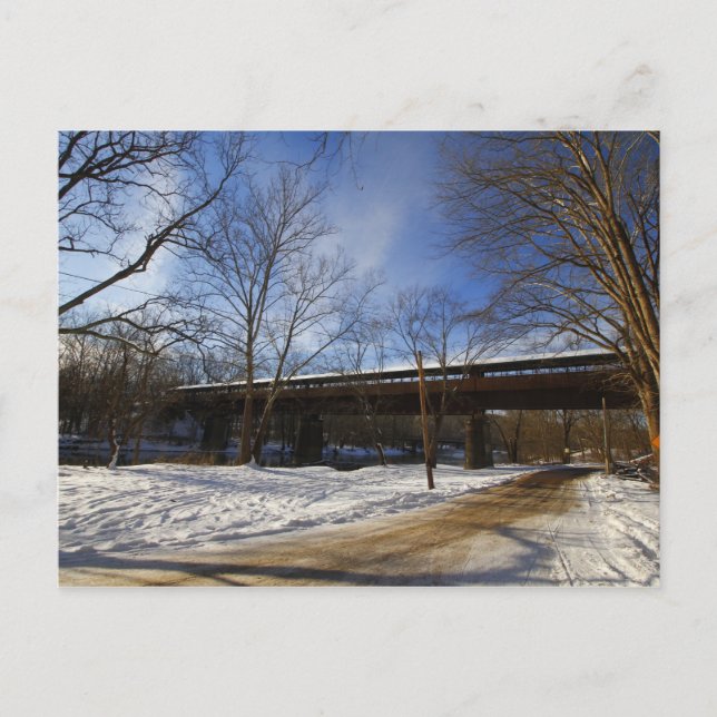 Dreams-bron i Winter, Brinkhaven, Ohio Vykort (Framsida)