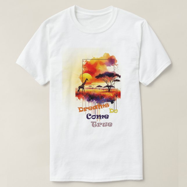 Dreams Do Kom True T-shirt Design (Design framsida)
