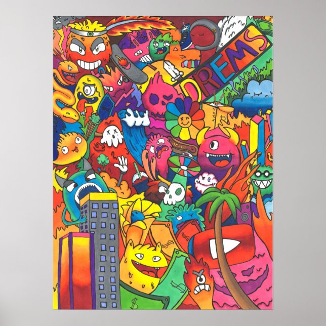 Dreams Doodle Poster (Framsidan)