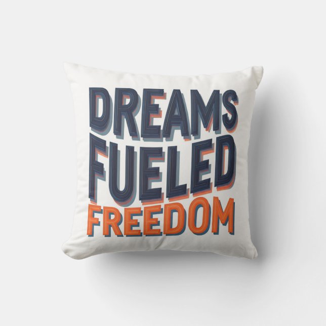 DREAMS FUELED FREEDOM KUDDE (Framsida)