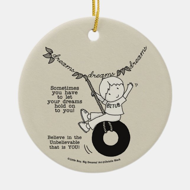 Dreams Håll dig Julgransprydnad Keramik (Framsidan)