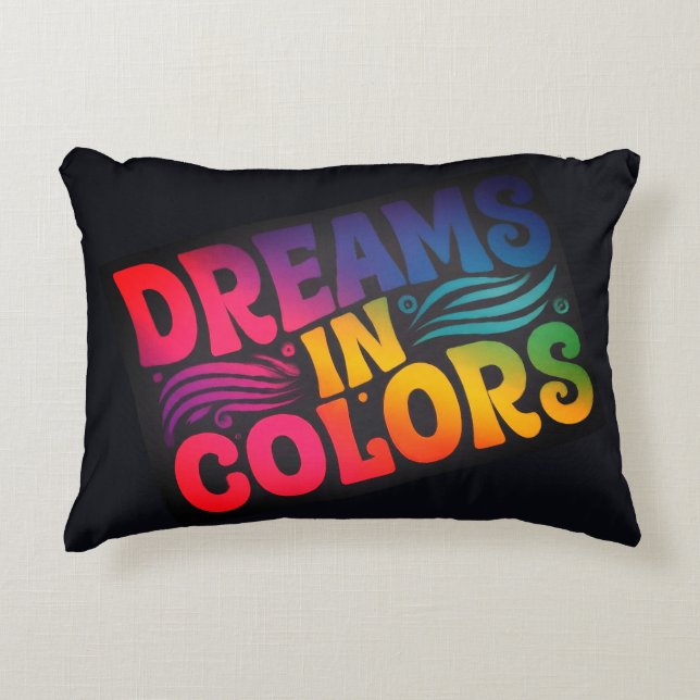 Dreams i Färg Prydnadskudde (Framsidan)