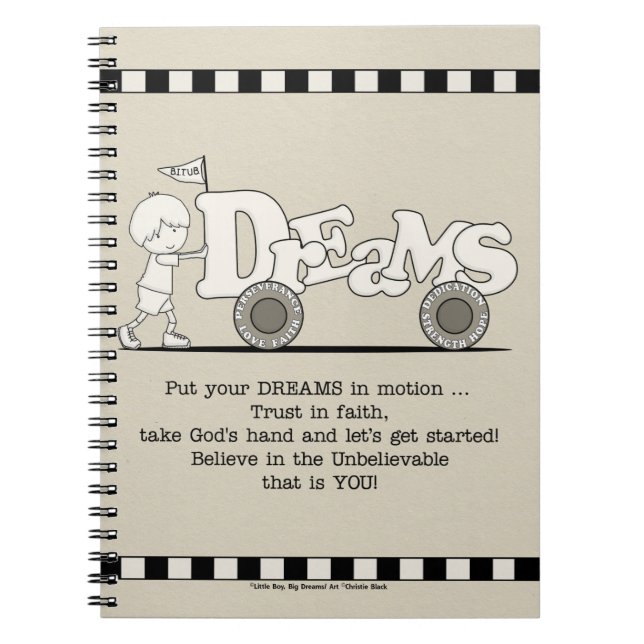Dreams i Rörelse Anteckningsbok (Framsidan)
