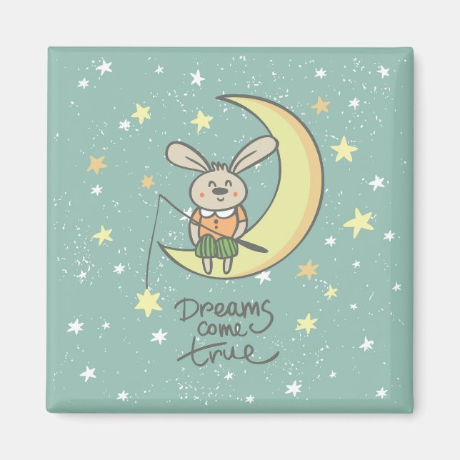 Dreams Kom True | Bunny vid Måne Magnet (Framsidan)