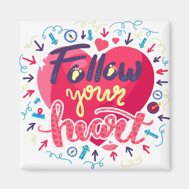 Dreams kom true, inspirationstecken magnet