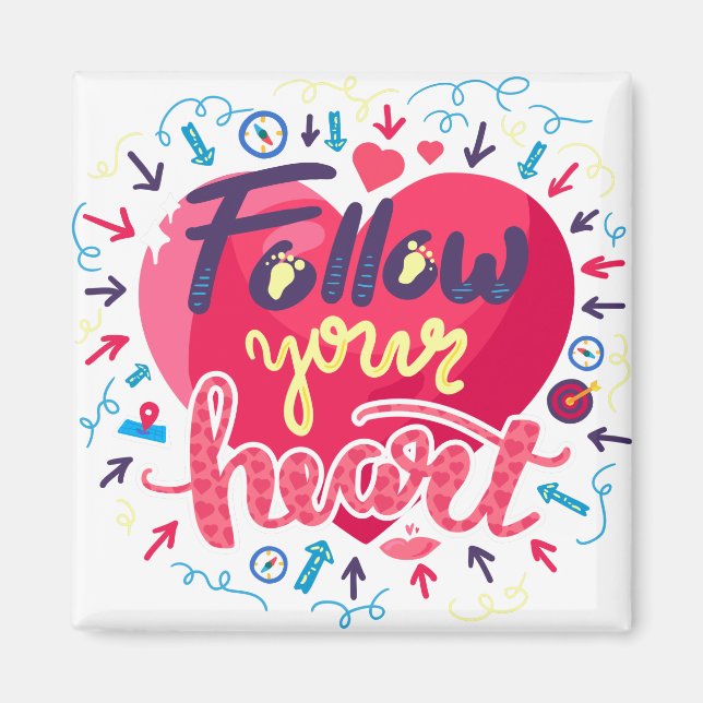 Dreams kom true, inspirationstecken magnet (Framsidan)