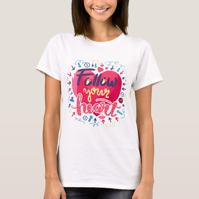 Dreams kom true, inspirationstecken t shirt (Framsida)