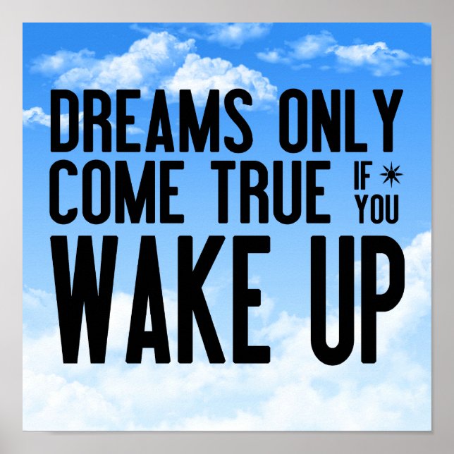 Dreams Kom True Poster (Framsidan)